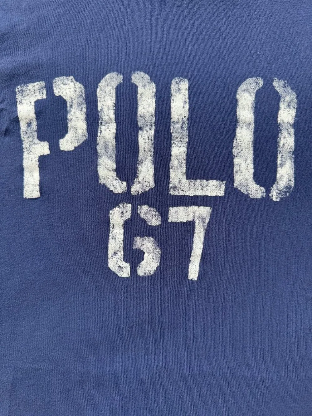 Polo Ralph Lauren Men’s XL Navy POLO 67 Distressed Graphic T-Shirt